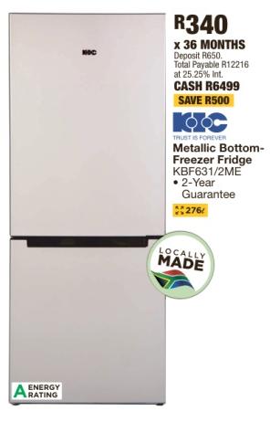 Metallic Bottom-Freezer Fridge KBF631/2/ME