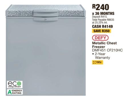 Metallic Chest Freezer