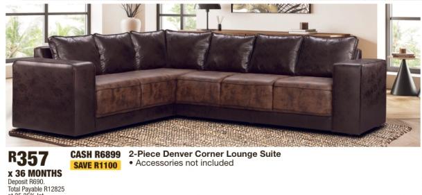 2-Piece Denver Corner Lounge Suite