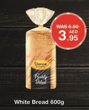 Vienna Bakery	 White Bread Freshly Baked 600 Gm