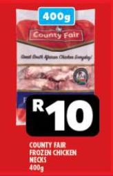 County Fair Frozen Chicken Necks 400g