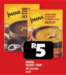 IMANA PACKET SOUP all variants Each