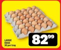 LARGE EGGS 30 per tray