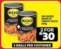 KOO Baked Beans in Tomato Sauce 400g