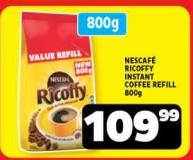 NESCAFÉ RICOFFY INSTANT COFFEE REFILL 800g