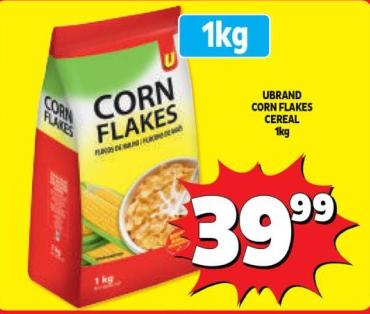 UBRAND CORN FLAKES CEREAL 1kg