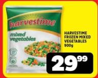 Harvestime Frozen Mixed Vegetables 900g