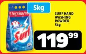 SURF HAND WASHING POWDER 5kg