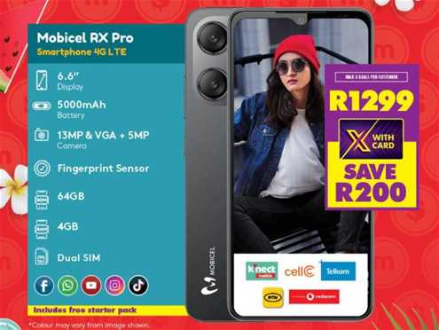 Mobicel RX Pro Smartphone 4G LTE