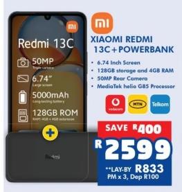 Xiaomi Redmi 13C with Powerbank