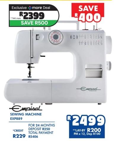 Empisal Sewing Machine EXP889