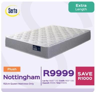 Serta Plush Nottingham 152cm Queen Mattress 