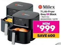 Milex 7 L Air Fryer Grey OR Black