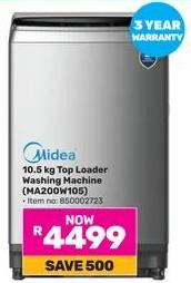 Midea 10.5 kg Top Loader Washing Machine