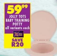 Jolly Tots Baby Training Potty, all variants each