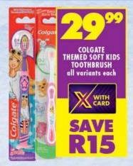 Colgate Themed Soft Kids Toothbrush All Variants Each