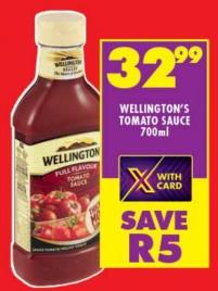 Wellington's Tomato Sauce 700ml