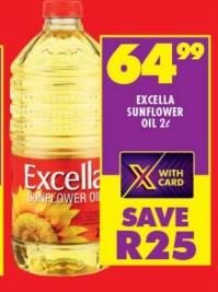 Excella Sunflower Oil 2L