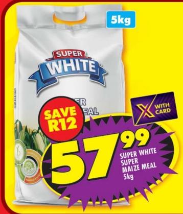 Super White Super Maize Meal 5kg