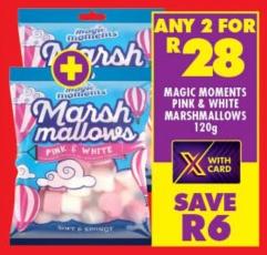 Magic Moments Pink & White Marshmallows 120g Any 2