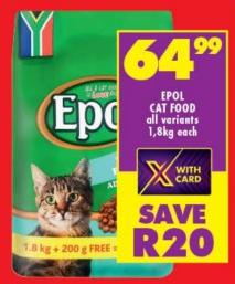 EPOL CAT FOOD All Variants 1.8kg each