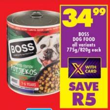 BOSS DOG FOOD all variants 775g / 820g Each