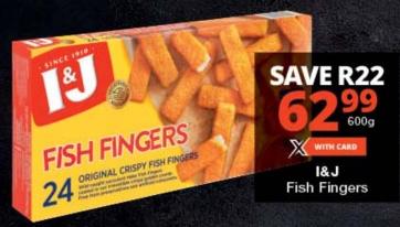 I&J Fish Fingers 600g