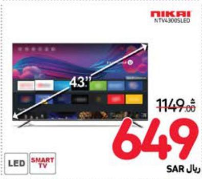 Nikai 43" LED Smart TV 