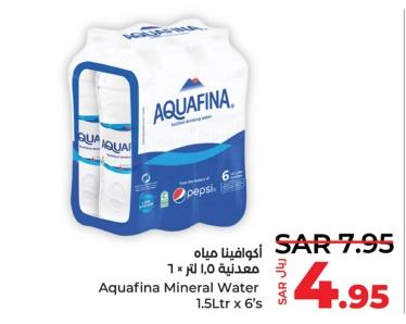 Aquafina Mineral Water 6 x 1.5Ltr