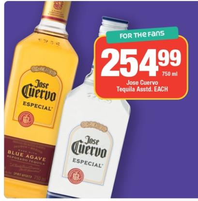 Jose Cuervo Especial Tequila Assorted 750 ml