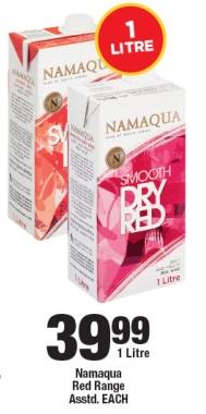 Namaqua Red Range Asstd Each 1 Litre