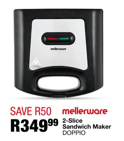 Mellerware 2-Slice Sandwich Maker