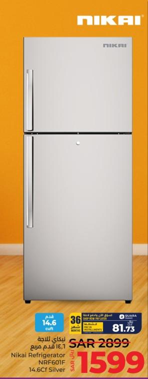 Nikai Refrigerator NRF601F 14.6CF Silver