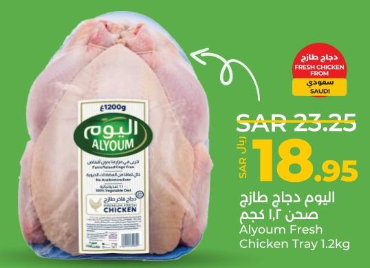 Alyoum Fresh Chicken Tray 1.2kg