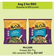 McCAIN Frozen Stir Fry (All variants) 700g Any 2