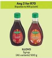 Illovo Syrup (All variants) 500g Any 2