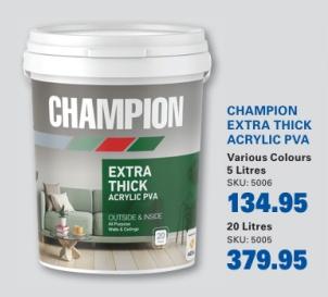 CHAMPION EXTRA THICK ACRYLIC PVA