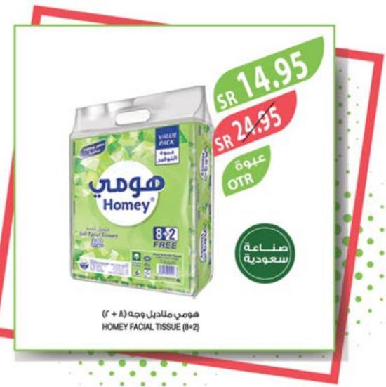 Homey Facial Tissue (8+2) Value Pack