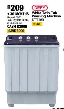 White Twin-Tub Washing Machine