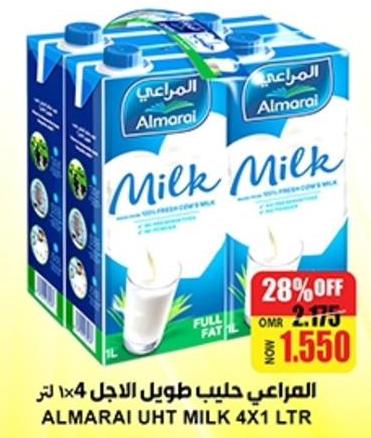 Almarai UHT Milk 4x1 LTR