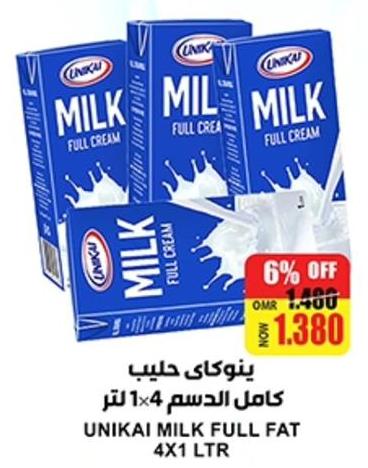 Full Cream Milk 4 x 1 Litre