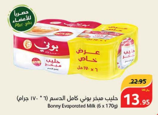 Bonny Evaporated Milk (6 x 170g)