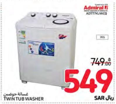 ADMIRAL Twin Tub Washer 7KG ADTT7KUWCQ