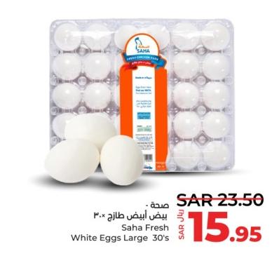 Saha Fresh White Eggs Large 30's