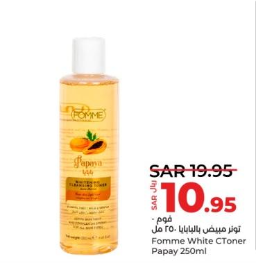 Fomme White CToner Papay 250ml 