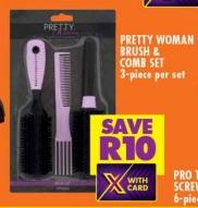 Pretty Woman Brush & Comb Set