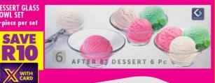 Dessert Glass Bowl Set