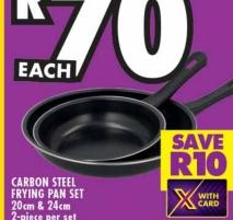 Carbon Steel Frying Pan Set