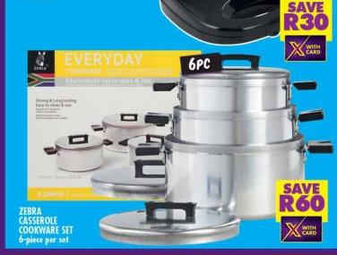 Zebra Casserole Cookware Set