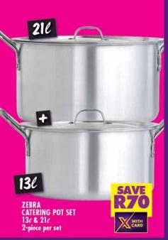 Zebra Catering Pot Set